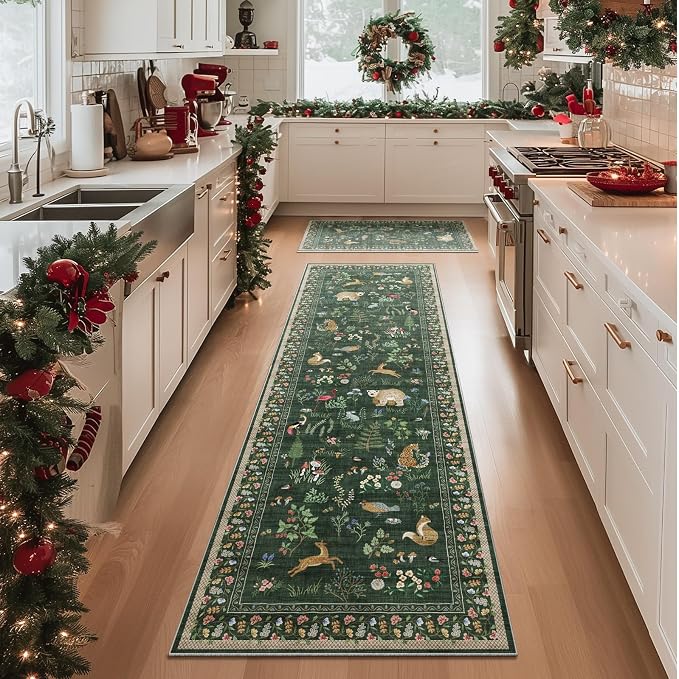 Washable Kitchen Rug Runners for Hallways: 2'6"x8' Bedroom Runner Rugs Non Slip - Image 9