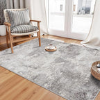 Abstract 3x5 Entryway Area Rugs: Machine Washable Anti-Slip Cozy Rug - Image 4