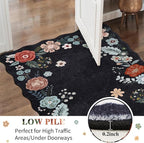 3x8 Runners for Hallways, Vintage Floral Kitchen Runner Rug - Image 5