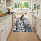 RELEANY Washable Area Rugs 3x6 Non-Slip Modern Abstract Soft by RELEANY