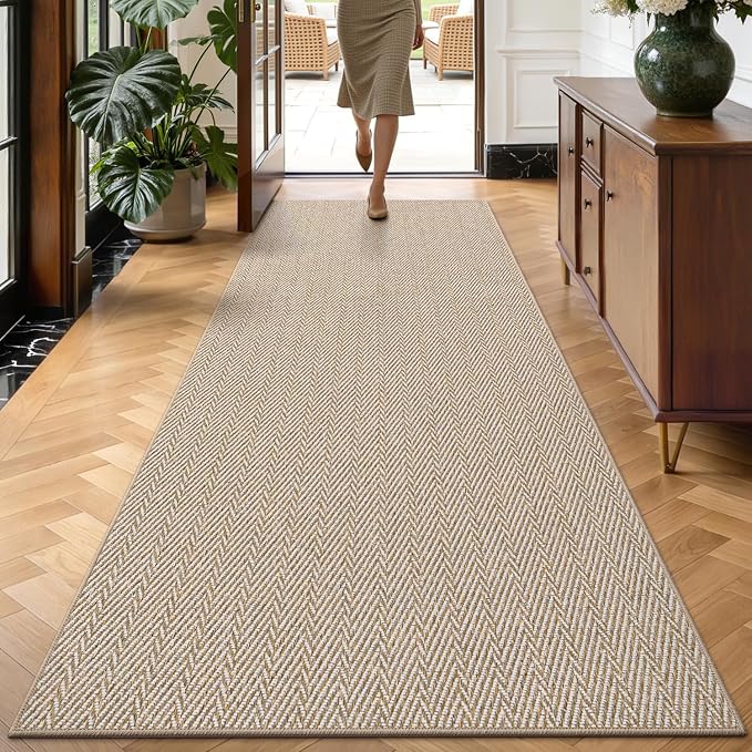 LUMI Ultra Thin Runner Rug for Hallway 2'x8', Non-Slip Entryway Rug by LUMI