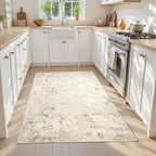 Toneed Abstract Area Rug Modern Washable Rug Soft Non Slip Rug Low Pile - Image 2