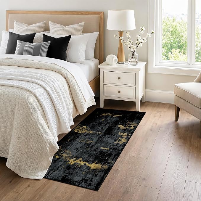 RELEANY Washable Area Rugs 3x6 Non-Slip Modern Abstract Soft - Image 3