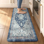 Collive Kitchen Mats for Floor, Boho Non Slip Kitchen Cushion Rug Kitchen Floor by Collive