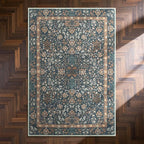 jinchan Zenith Floral 3x5 Area Rug Machine Washable Soft Low-Pile Non-Slip - Image 9