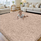 8x10 Area Rug for Living Room, Ultra Soft Fluffy Shag Rugs for Bedroom by Yidanamy