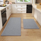Kitchen Rugs Set of 2, Soft Kitchen Mats by QiCaiJia