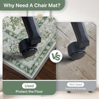 36"x48" Office Chair Mat for Hardwood Tile Floor, Under Desk Carpet Protector - Image 4