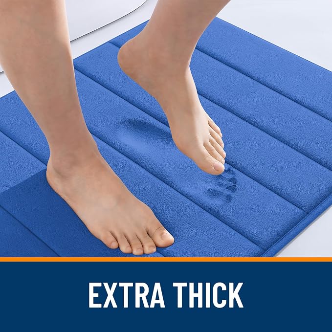 OLANLY Memory Foam Long Bathroom Rugs Runner 47x20, Super Soft Absorbent Bath - Image 6