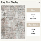 Soalmost 3x5 Rug, Abstract Small Area Rug - Image 5