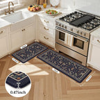 LEEVAN Anti Fatigue Mats for Kitchen Floor Non-Slip, Cushioned Kitchen Mats for - Image 2