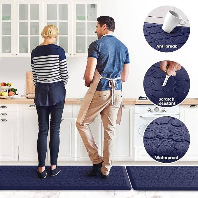 Kitchen Mat Cushioned Anti-Fatigue Floor Mat Water Resistant Non-Skid Kitchen - Image 6