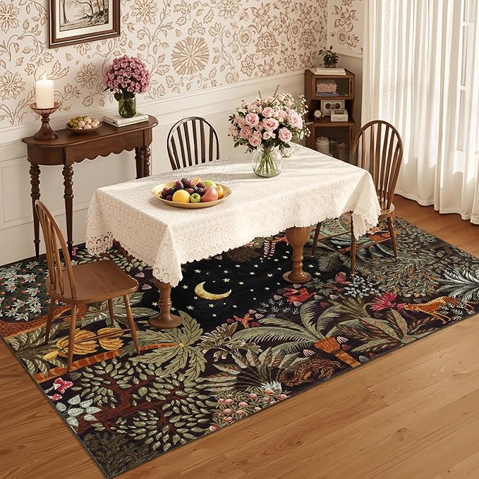GarveeHome 5x7 Jungle Area Rug Washable Rugs - Image 7