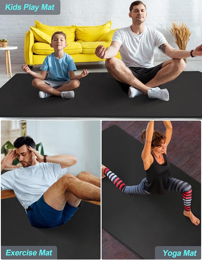Extra Long & Wide Thick Yoga Mat - Image 6
