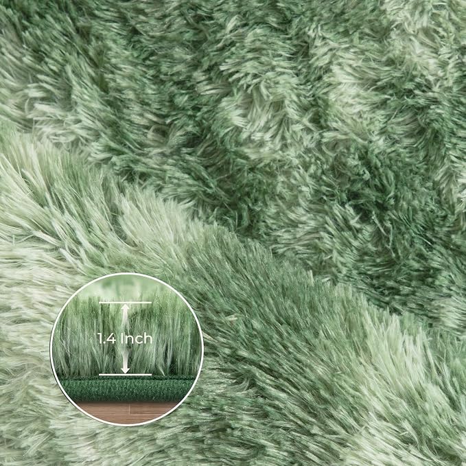Litanika 9x12 Fluffy Shag Faux Fur Area Rug - Image 5