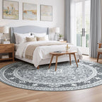 Lessymo Washable 8FT Round Area Rugs - Image 2