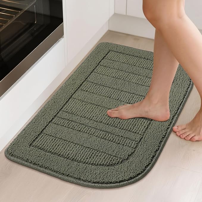 BEQHAUSE 30x18 Inch Kitchen Rug Mat Durable Kitchen Rugs Non-Slip Washable - Image 2