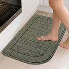 BEQHAUSE 30x18 Inch Kitchen Rug Mat Durable Kitchen Rugs Non-Slip Washable - Image 2