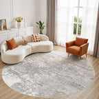 5ft Round Area Rug by MICGEEK
