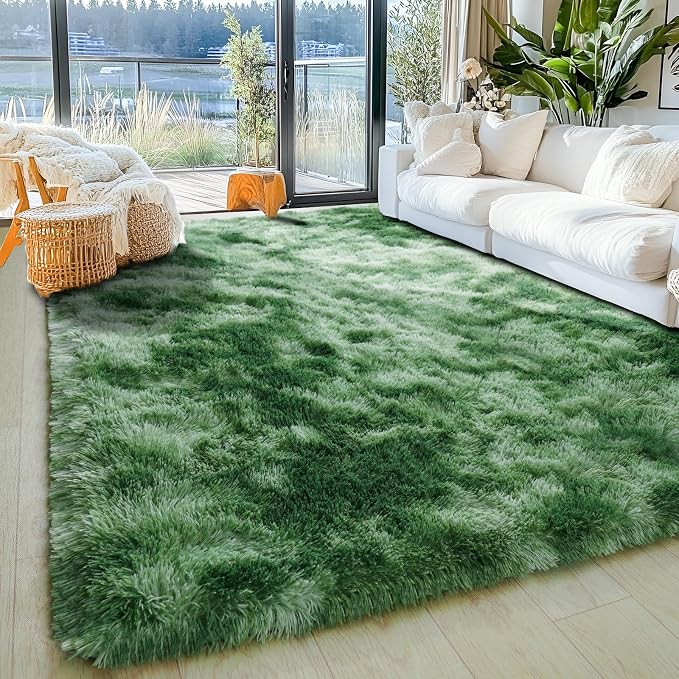 5x7 Fluffy Fuzzy Area Rug for Living Room Bedroom, Ultra Soft Rugs for Living - Image 3