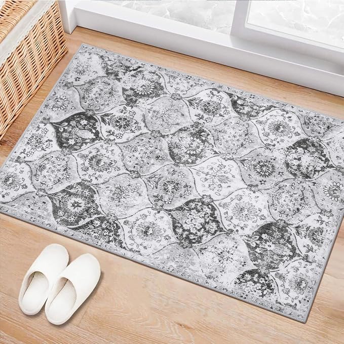 Lahome Moroccan Trellis Washable Rug, 2x3 Kitchen Rugs by Lahome