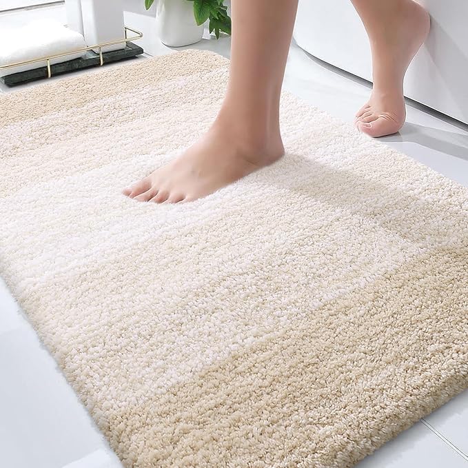 OLANLY Bathroom Rugs Mat 36x24, Extra Soft Absorbent Microfiber Bath Rugs by OLANLY
