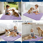 OLANLY Dog Door Mat for Muddy Paws 36x24, Ultra Absorbent Chenille Mud Doormat - Image 8