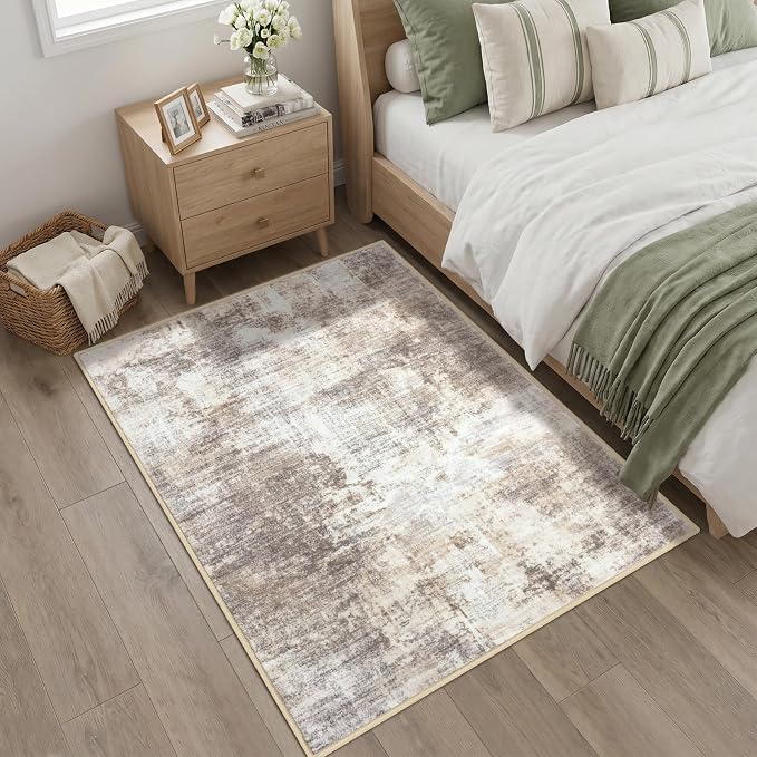 IOHOUZE Abstract Area Rug 4x5 Ft Washable Rugs - Image 8