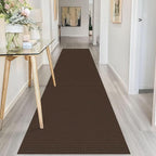 IOHOUZE Washable Runner Rug 2.6x10 Non Slip Rubber Backed Long Hallway Runner - Image 8