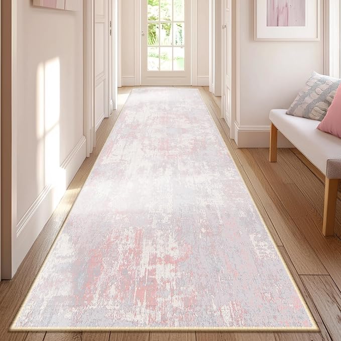 RELEANY Washable Area Rugs 2'x6' Non-Slip Modern Abstract Soft - Image 7