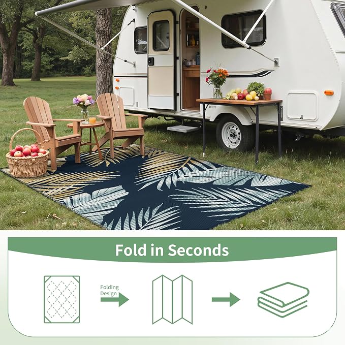 GENIMO Outdoor Rug 6' x 9' Waterproof - Image 7