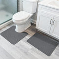Bosap Bathroom Rugs Set 2 Pieces, Thin Bathroom Mats, Toilet Rugs, Quick Dry by BosapDirect