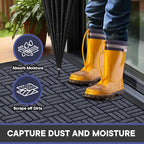 Mibao Front Door Mat Outdoor Entrance, 29.5" x 17" Heavy Duty Welcome Mat - Image 3