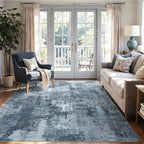4x6 Ft Area Rugs for Living Room, Soft Non-Slip Washable Rugs Modern Abstract by Cuzwlovita