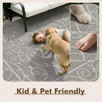 MontVoo-Outdoor Rug-Patio Rug 5x7 ft Polypropylene Indoor Outdoor Rugs Outdoor - Image 6