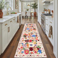 Blush Runner Rug for Hallways Kitchen 2x8, Non Slip Washable Rugs by WelcometoBabovid