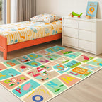4x6 Preschool Kids Alphabet Rug – Washable ABC Learning Carpet - Image 3