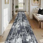 RELEANY Washable Area Rugs 2'6"x14 Non-Slip Modern Abstract Soft - Image 2