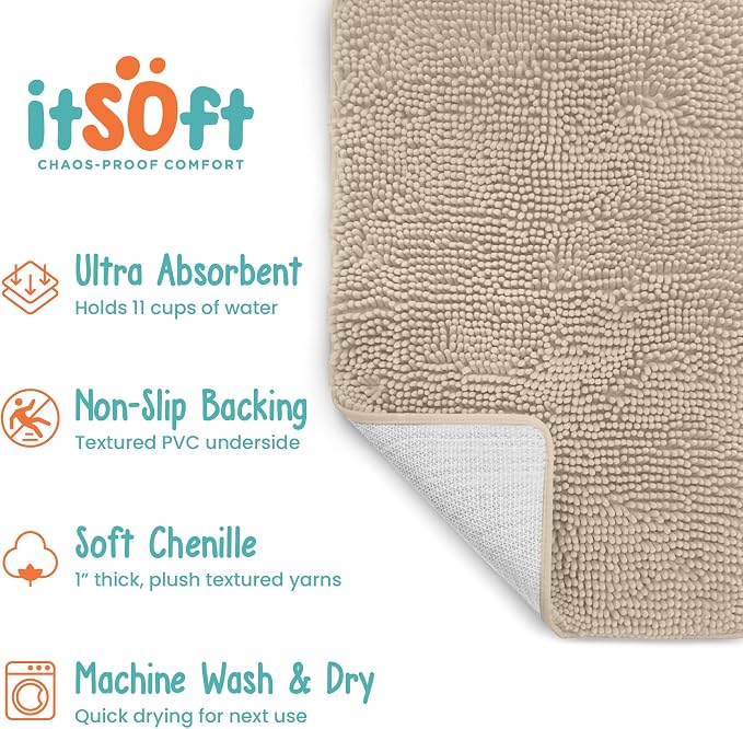 Dog Rugs for Muddy Paws 22x14 | Cleaner Mud Free Floors | Muddy Dogs Mats for - Image 6