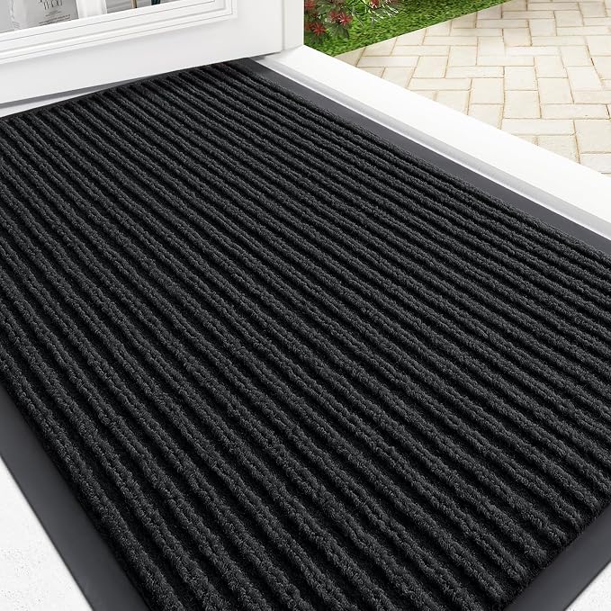 OLANLY Front Door Mat Indoor Outdoor Entrance, Waterproof Heavy Duty Doormat by OLANLY