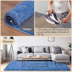 Mugorn 5x7 Rugs for Living Room, Soft Carpet Shag Kids Room Rug, Non-Slip Fuzzy - Image 5