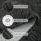 Chicrug Soft Area Rugs for Bedroom Living Room Plush Fluffy Rug 5x8 Feet - Image 6