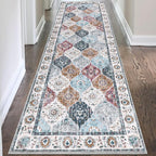 HEBE Hallway Runner Rug 2'8"x8' Washable Vintage Distressed Area Rugs Non Slip - Image 7