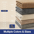 Faux Jute Hallway Runner Rug 2'x10', Washable & Non-Slip, No Odor. Farmhouse - Image 7