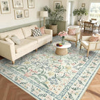 Wonnitar Boho Washable Rug 8x10, Large Area Rug by Wonnitar