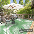 Pauwer Waterproof Outdoor Rug 6x9, Reversible Plastic Straw Patio Camping Rug - Image 4