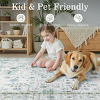 DCX Green 4x6 Rug, Kid & Pet Friendly - Image 7