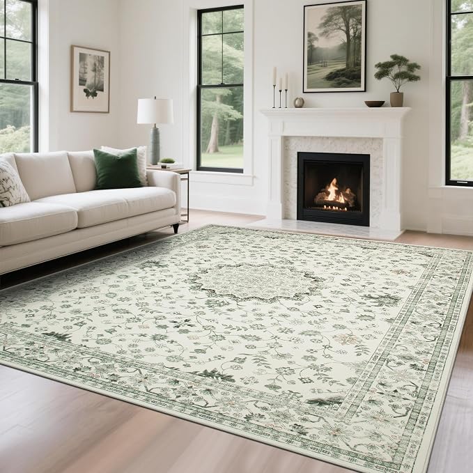 Srugn Washable Rugs 8x10 Area Rugs by Srugn