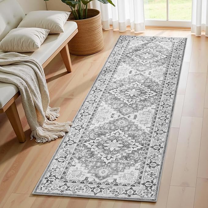 Lofus 2x6 Hallway Washable Runner Rug, Vintage Kitchen Runners Non Slip by Lofus