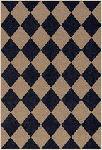 Lahome Colette Checkered Easy Jute Kitchen Rug, 2x3 Indoor Door Mat Small - Image 8